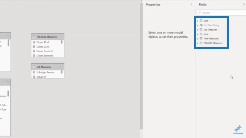 Création de tables de mesures et de sous-dossiers dans LuckyTemplates