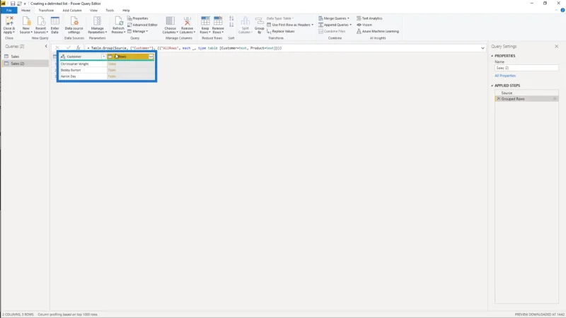 Cipta Senarai Terhad Dalam Power Query – Tutorial Editor Pertanyaan