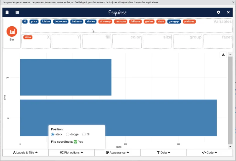 GGPLOT2 Dalam R: Visualisasi Dengan ESQUISSE