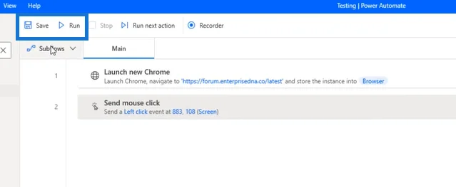 Power Automate Desktop&nbsp;: comment utiliser la fonction Envoyer un clic de souris