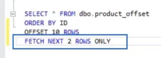 Pengekstrakan Data SQL Menggunakan OFFSET Dan FETCH