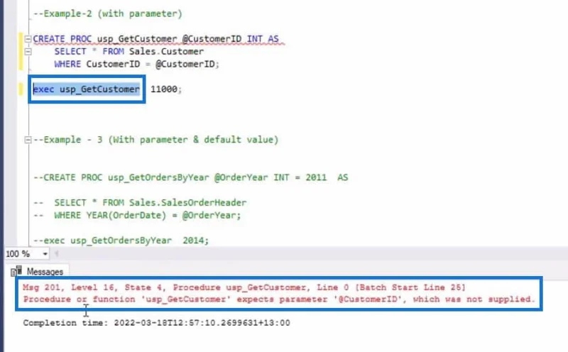 Prosedur Tersimpan Dalam SQL |  Gambaran keseluruhan
