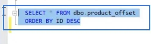 Pengekstrakan Data SQL Menggunakan OFFSET Dan FETCH