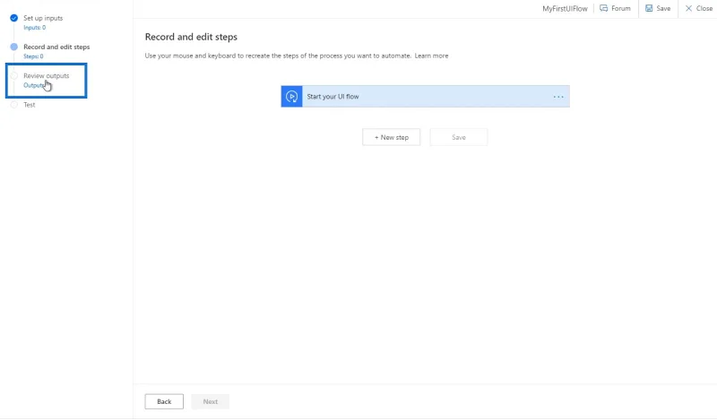Kuasa Automate Aliran UI: Penciptaan Dan Persediaan