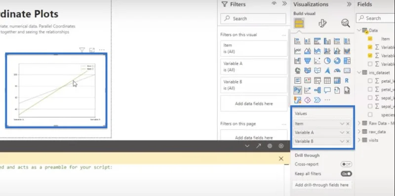 Cara Membuat Plot Koordinat Selari Dalam Python