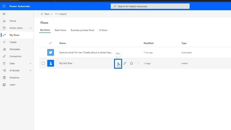 Tutorial Microsoft Flow – Segera Lwn.  Aliran Automatik