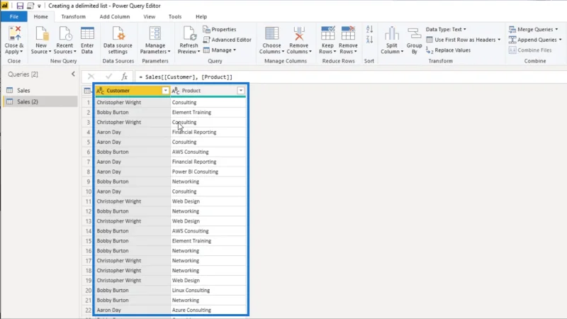 Cipta Senarai Terhad Dalam Power Query – Tutorial Editor Pertanyaan