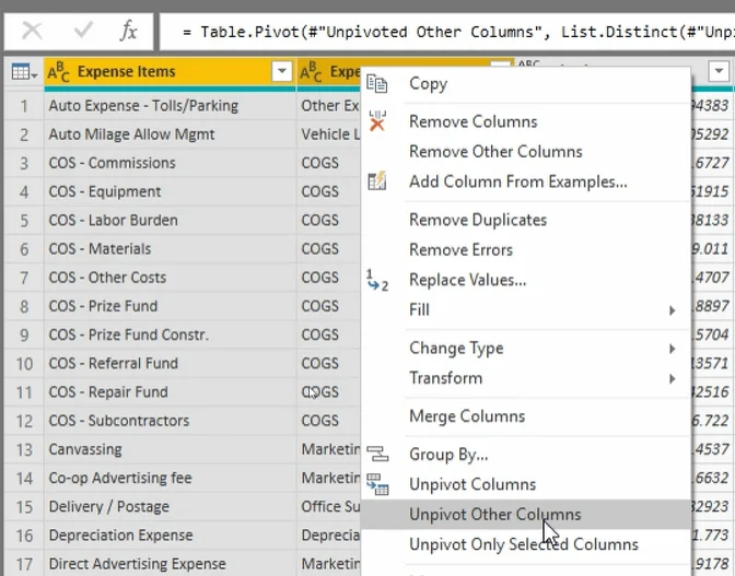 Asas Unpivot Dan Pivot Dalam LuckyTemplates – Semakan Editor Pertanyaan