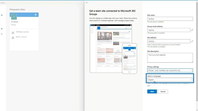 SharePoint-Tutorial: Erstellen einer neuen Site