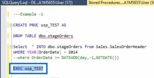 Prosedur Tersimpan Dalam SQL |  Gambaran keseluruhan