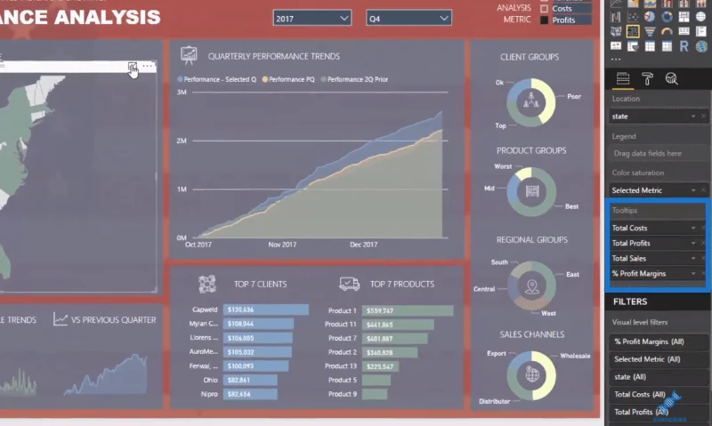 Visualisasi Peta Bentuk LuckyTemplates Untuk Analisis Spatial