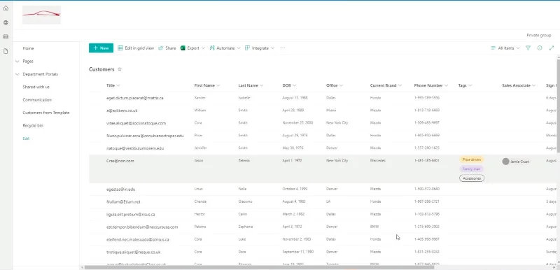 คอลัมน์จากการคำนวณใน SharePoint |  ภาพรวม