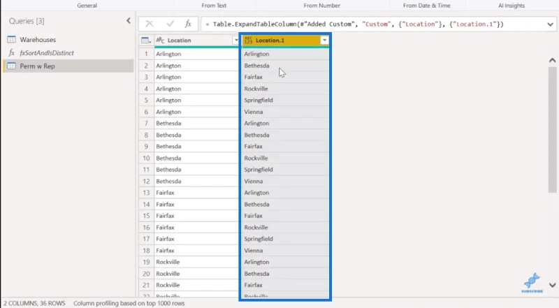 Analisis Kombinatorial Menggunakan Power Query Dalam LuckyTemplates