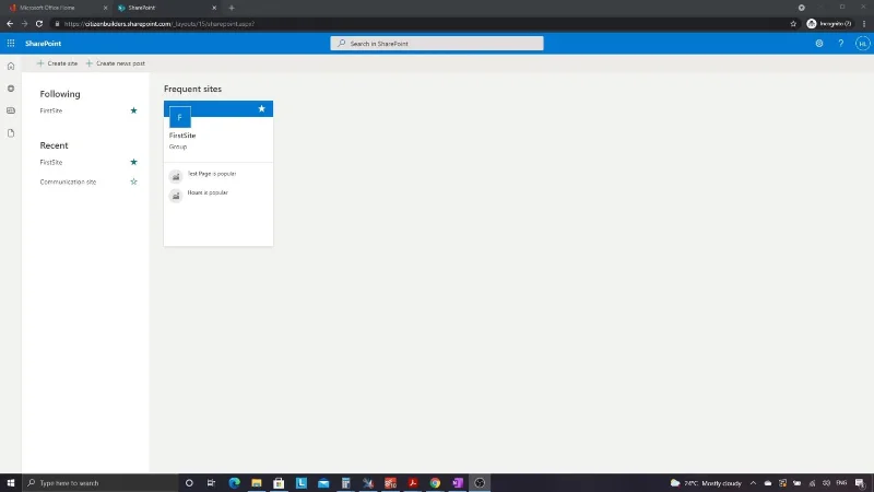 SharePoint-Tutorial: Erstellen einer neuen Site