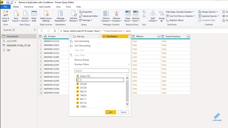 LuckyTemplates Power Query: removendo linhas duplicadas