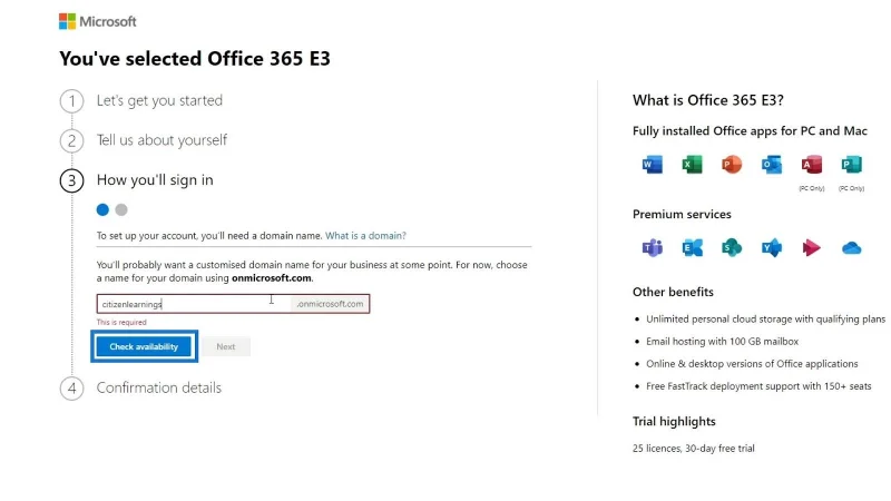 Tutorial MS SharePoint: Penciptaan Akaun