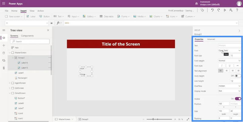 Microsoft Power Apps: Mengumpulkan Elemen Bersama