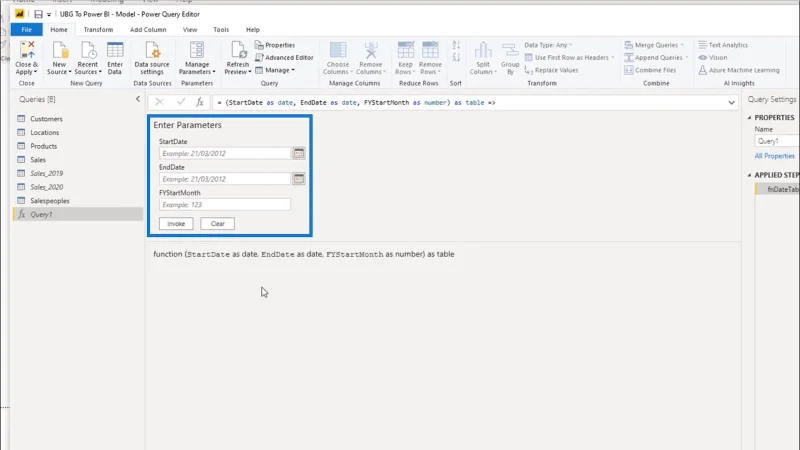 Mencipta Jadual Tarikh Dalam LuckyTemplates