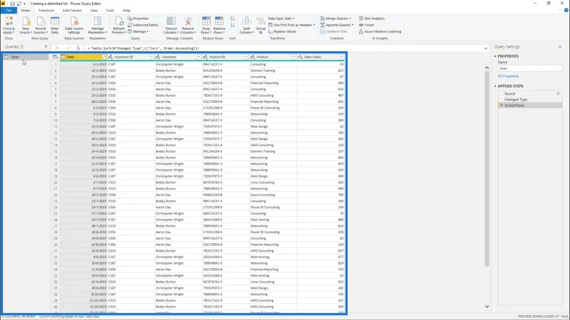 Cipta Senarai Terhad Dalam Power Query – Tutorial Editor Pertanyaan