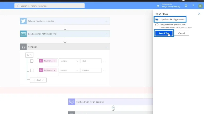 Kelulusan Aliran Microsoft Dengan Pelbagai Pilihan