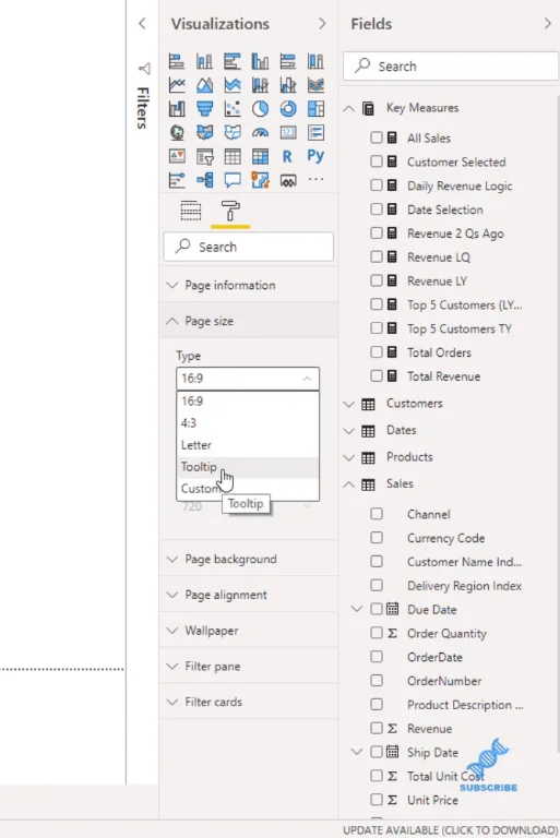 Erstellen eines visuellen Tooltips in LuckyTemplates