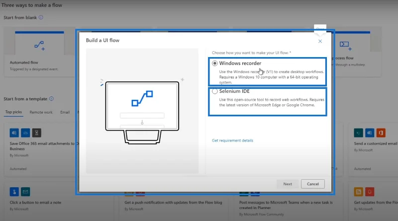 Kuasa Automate Aliran UI: Penciptaan Dan Persediaan