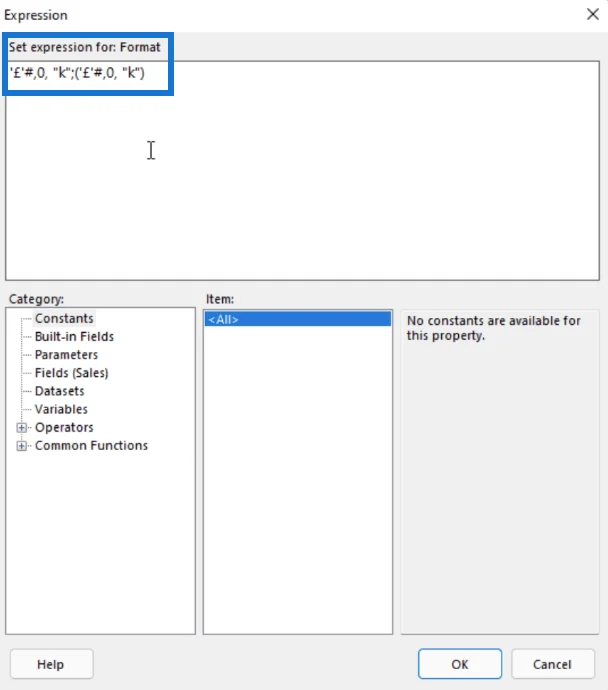 Cara Memformat Data Dalam Pembina Laporan