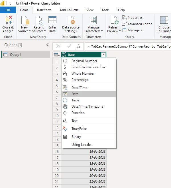 Cara Membuat Jadual Tarikh Dalam LuckyTemplates
