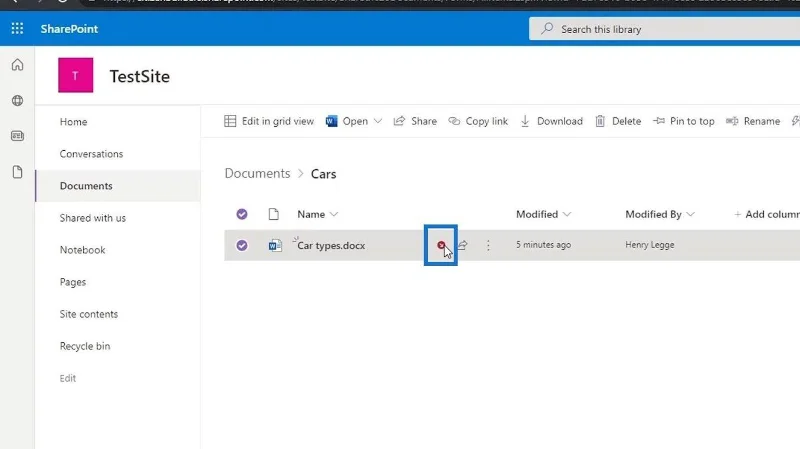 Auschecken und Einchecken von SharePoint-Dateien
