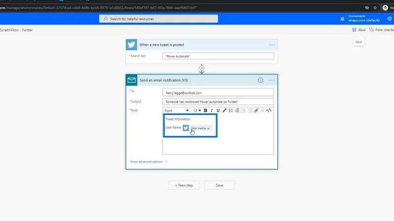 Power Automate Gambaran Keseluruhan Kandungan Dinamik