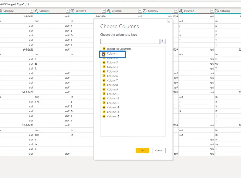 Mengubah Tata Letak Jenis Kalendar Menjadi Format Jadual Dalam LuckyTemplates Menggunakan Editor Pertanyaan