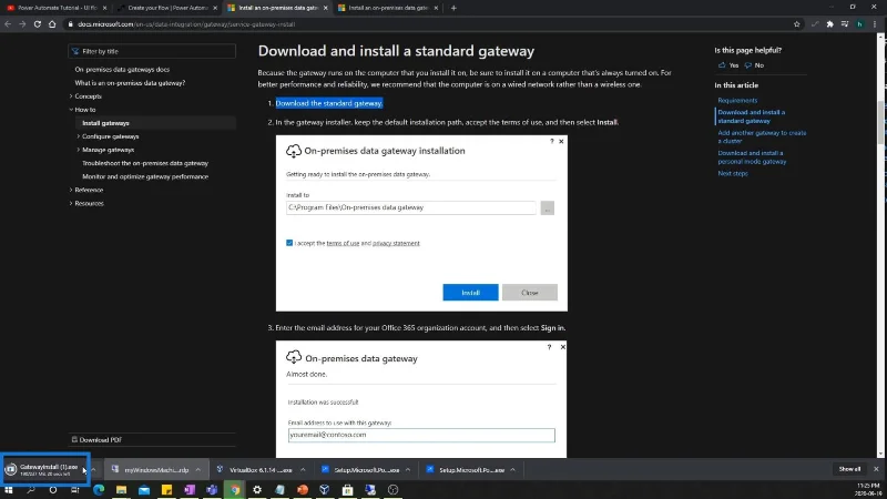 Gerbang Data Di Premis Dalam Power Automate
