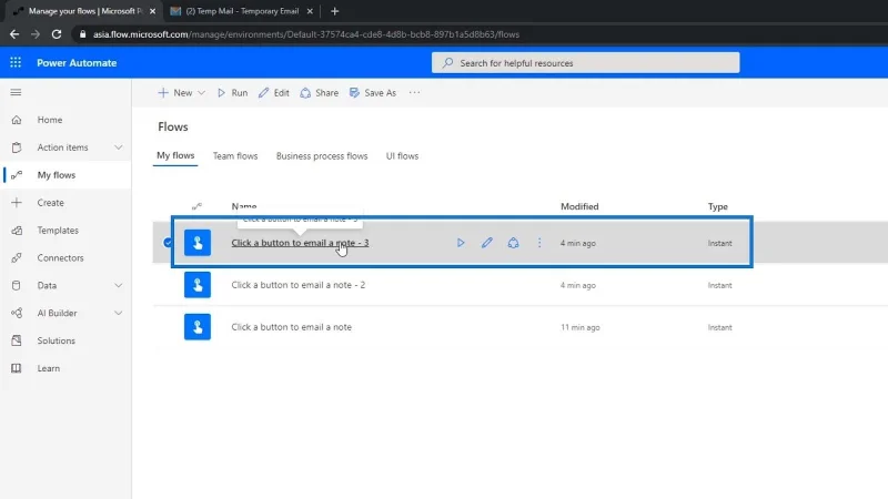 Diagrammes de flux et page de détails de flux dans Power Automate