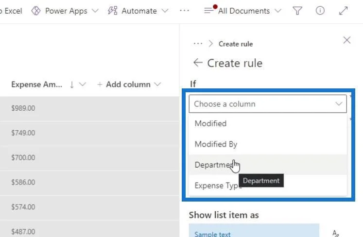 Lihat Pemformatan Dalam SharePoint