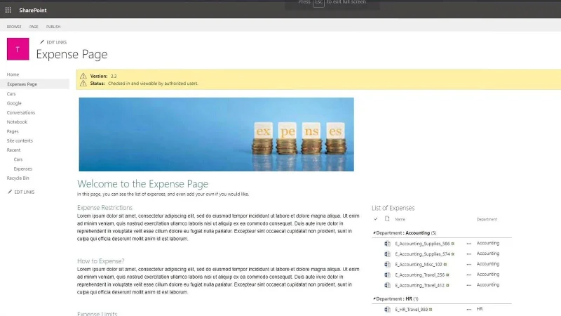 Halaman SharePoint |  Pengenalan Kepada Pelbagai Jenisnya