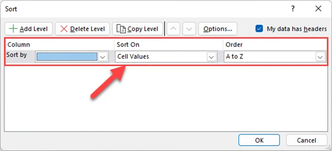 Cara Isih Mengikut Abjad Dalam Excel Dengan Berbilang Lajur