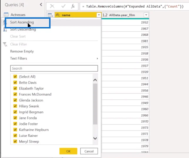 Kod M Dalam Lajur Tersuai Power Query |  Kuasa BI