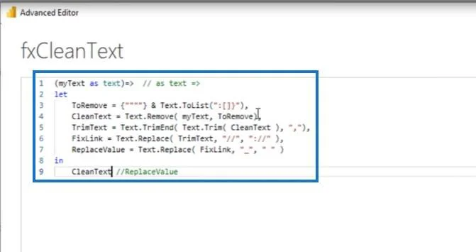 Mencipta Fungsi Pembersihan Teks Tersuai Dalam Power Query