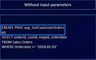 Prosedur Tersimpan Dalam SQL | Gambaran keseluruhan
