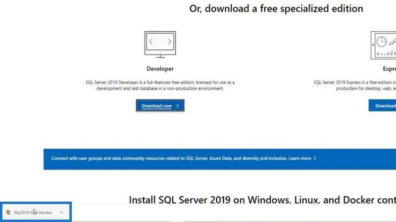 Muat Turun Dan Pemasangan Pelayan SQL