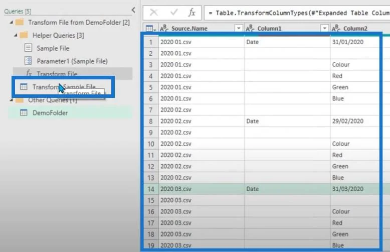Power Query: Gabungkan Fail Dari Berbilang Folder