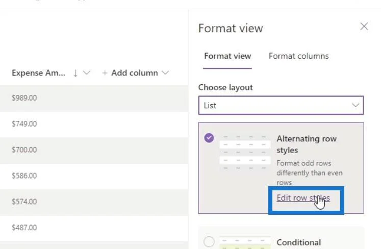 Lihat Pemformatan Dalam SharePoint