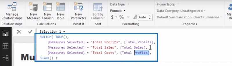 Teknik Visualisasi Data Dalam LuckyTemplates – Visual Dinamik Pelbagai Ukuran
