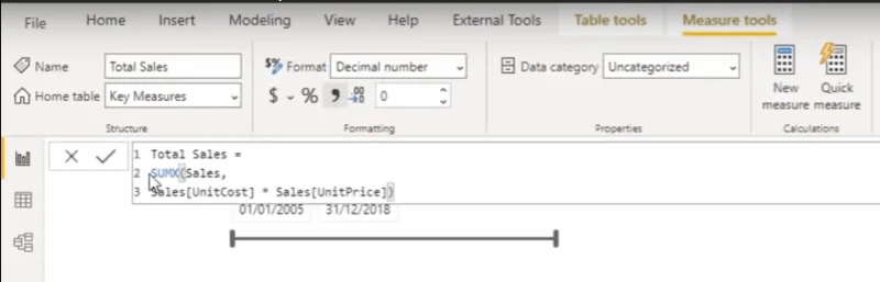 Use el editor tabular para crear grupos de cálculo en LuckyTemplates