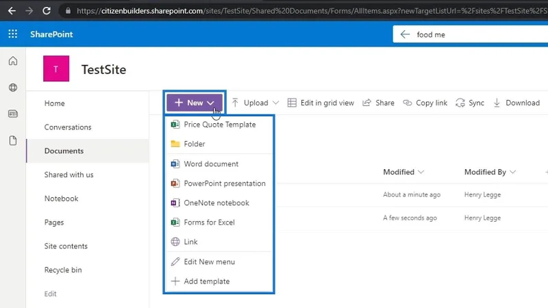 Modèles SharePoint pour les bibliothèques de documents