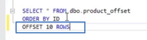Pengekstrakan Data SQL Menggunakan OFFSET Dan FETCH