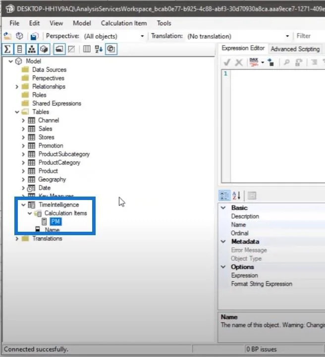Use el editor tabular para crear grupos de cálculo en LuckyTemplates