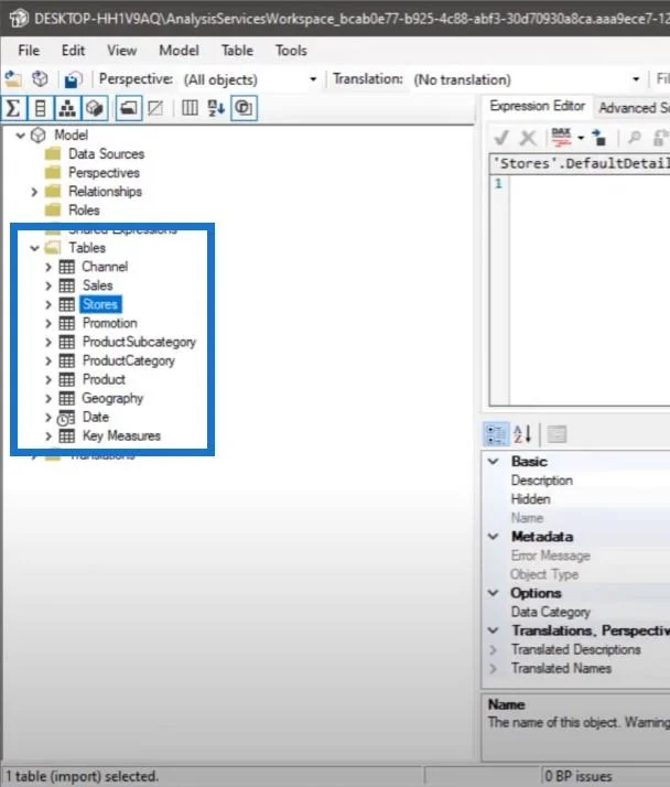 Use el editor tabular para crear grupos de cálculo en LuckyTemplates