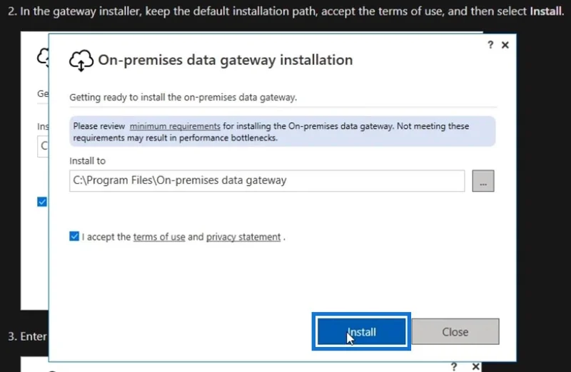 Gerbang Data Di Premis Dalam Power Automate