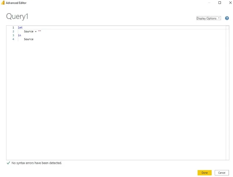 Consulta no Editor do Power Query